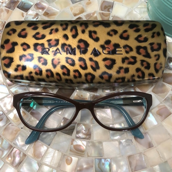 Rampage Accessories - Rampage Rx glasses Brown and Blue frames